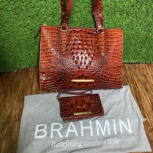 Authentic Brahmin Anywhere Tote & Wallet